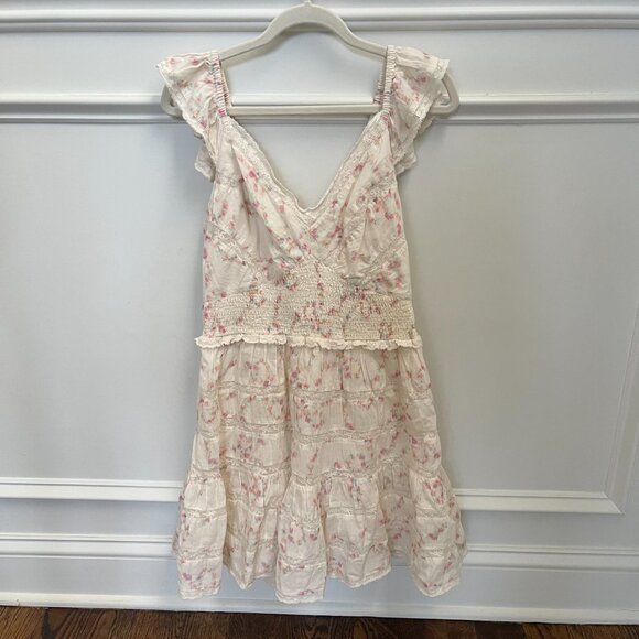 LoveShackFancy Finny Cotton Luna Rosa Fleur Mini Dress - Picture 3 of 5